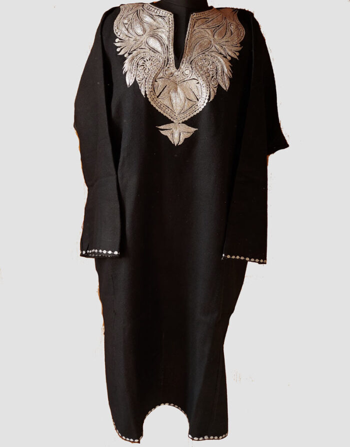 Black Pure Raffal Tilla Pheran - Image 2