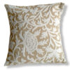 Brown Base Hand Embroidered Crewel 16×16 Cushion Cover