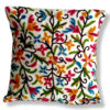 Mixed Design Hand Embroidered Crewel 16×16 Cushion Cover