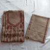 3Pc Pashmina Color Wool Handwork Suit With Stole