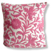 Pink Hand Embroidered Crewel 16×16 Cushion Cover