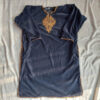 Kids Navy Blue Velvet Pheran (Length 36)