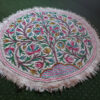 5x5ft Bodh Posh Kul Round Kashmiri Hand Embroidered Namda
