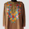 Brown Cashmilon Pheran with Aari Work