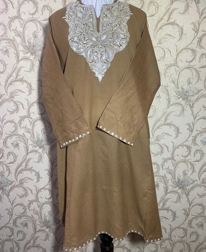Pashmina Color Pure Raffal Tilla Pheran - Image 2