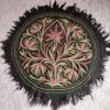 3x3ft Kruhun Kashmiri Handmade Wool Namda Rug