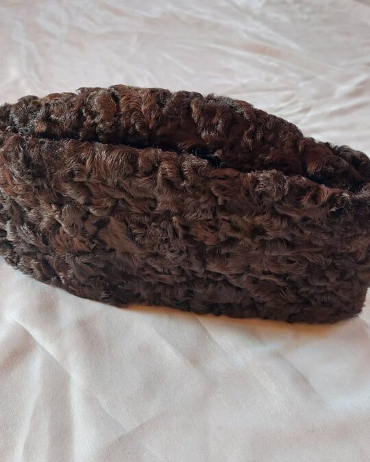 Dark Brown Kashmiri Karakuli Cap Topi Online