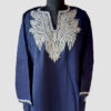 Dark Blue Pure Raffal Tilla Pheran