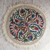 3x3ft Beautiful Floral Wool Namda Rug