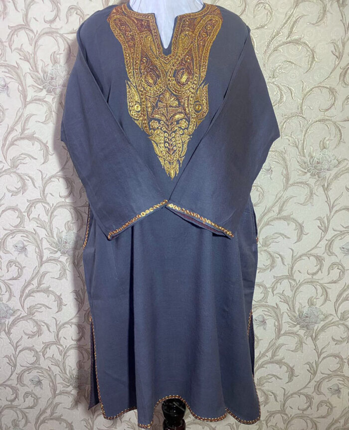 Royal Purple Pure Raffal Tilla Pheran - Image 2