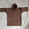 Dark Brown Check Boys Kashmiri Pheran (Length 26)