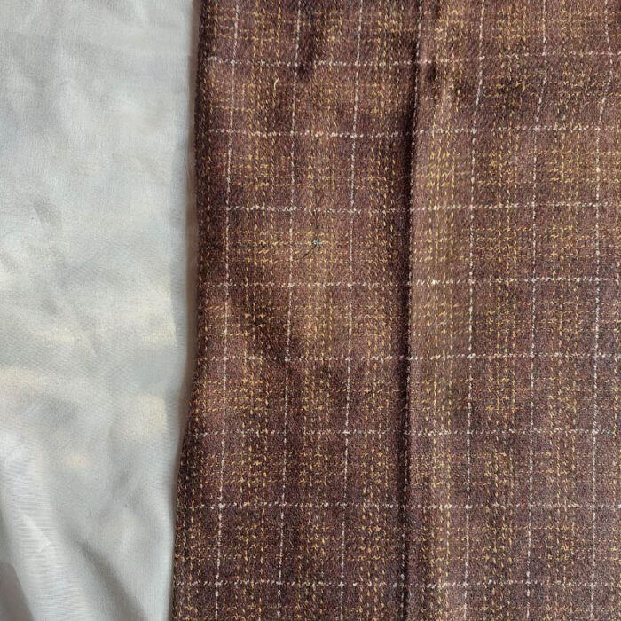 Dark Brown Check Boys Kashmiri Pheran (Length 26) - Image 3