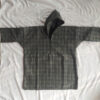 Dark Grey Green Check Boys Kashmiri Pheran (Length 26)