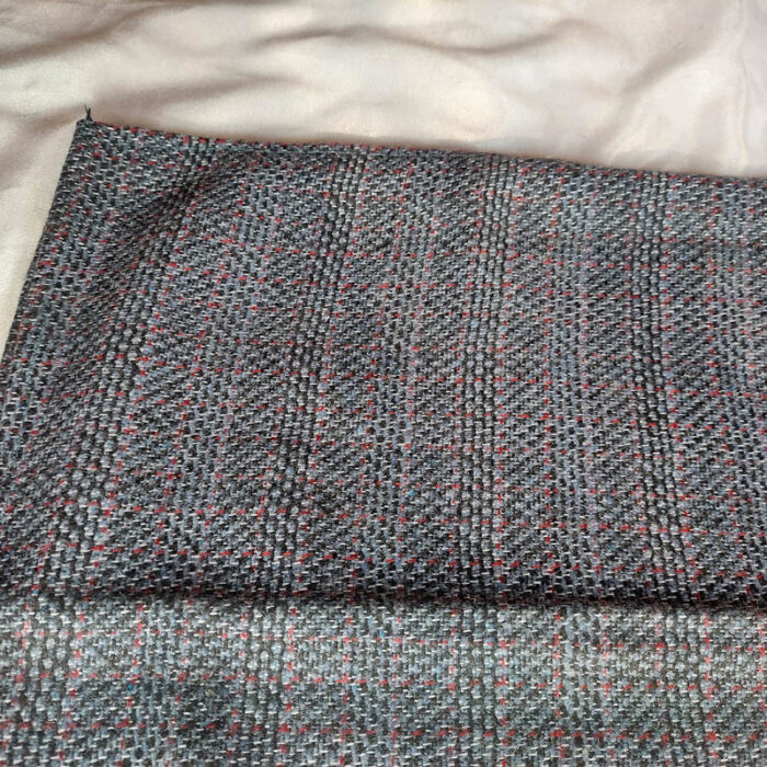 Dark Grey Blue Check Boys Kashmiri Pheran (Length 34) - Image 3