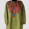 Light Green Cashmilon Pheran with Aari Work
