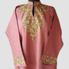 Pink Aari Work Cashmilon Pheran