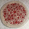 3x3ft Wazul Round Kashmiri Hand Embroidered Namda Rug