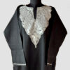 Black Pure Raffal Tilla Pheran for Female