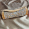 Light Brown Clutch With Zari Work