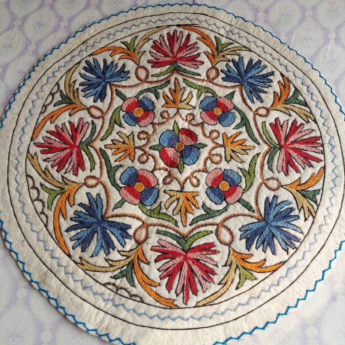 3x3ft Chinari Wool Namda Rug