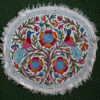 4x4 Birds Handmade Aari Embroidered Wool Namda