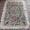 6x4 Chinar Leaf Handmade Aari Embroidered Wool Namda