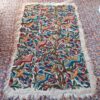 6x4 Flora n Fauna II Double Work Handmade Aari Embroidered Wool Namda