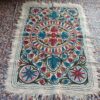 6x4 Manz Gol Handmade Aari Embroidered Namda