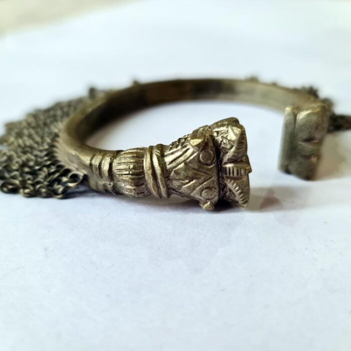 Vintage Kashmiri Handmade Bangle with Chains - Image 3