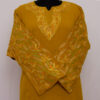 Mustard Yellow Pure Raffal Aari Work Pheran