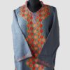Bluish Grey Cashmilon Aari Work Warm Kurta