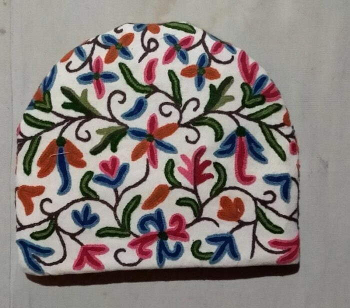 Floral Sabzar Kashmiri Crewel Tea Cozy with Hand Embroidery | Bulbul