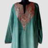 Green Velvet Pheran with Tilla Work