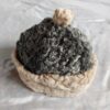 Round Grey Light Brown Kashmiri Karakuli Cap