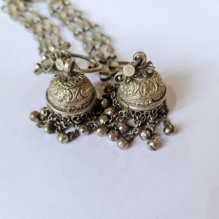 Kashmiri Vintage Jhumka Earrings - Image 3