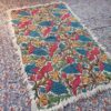 6x4 Flora n Fauna Double Work Handmade Aari Embroidered Wool Namda