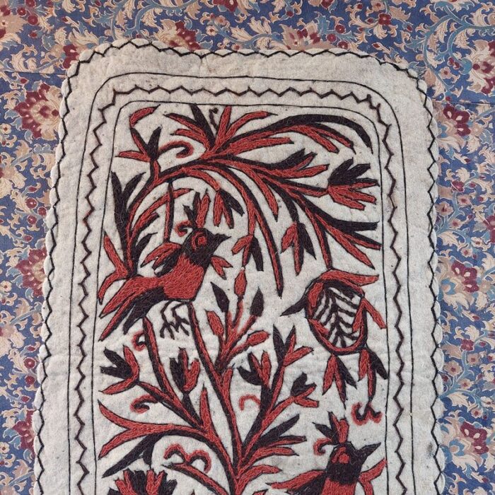 6x2 Brown Handmade Aari Embroidered Runner Namda - Image 6