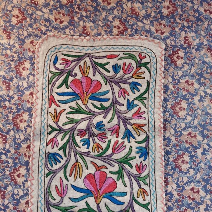 6x2 Golebi Posh Handmade Aari Embroidered Runner Namda - Image 6