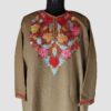 Light Brown Cashmilon Pheran with Aari Work