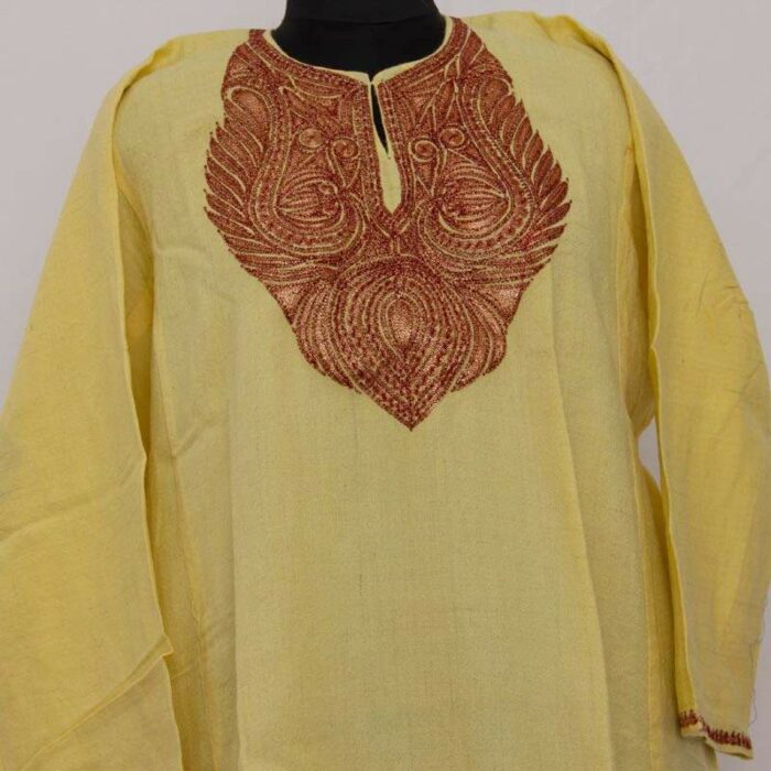Cream Raffal Tilla Pheran