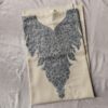 Off White Summer Cool Front Back Hand Aari Suit