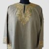 Pashmian Color Cashmilon Pheran With Aari Work