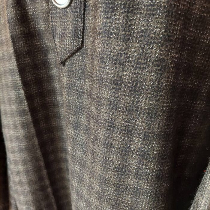 Check Pheran With Black Dark Green & White Lines for Men - Image 3