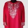 Red Tweed Aari Work Pheran