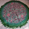 4x4 Sabz Handmade Aari Embroidered Wool Namda