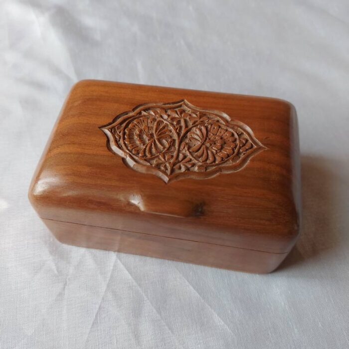Naqashi Walnut Wood Box - Image 2