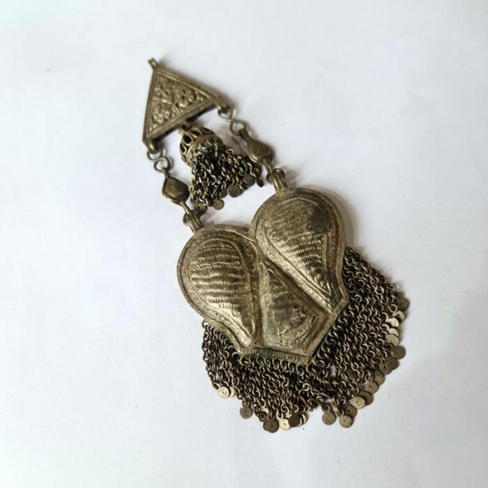 Vintage Kashmiri Handmade Large Pendant - Image 2