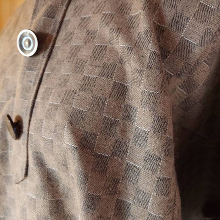 Brown With Grey Check Pheran - Image 3