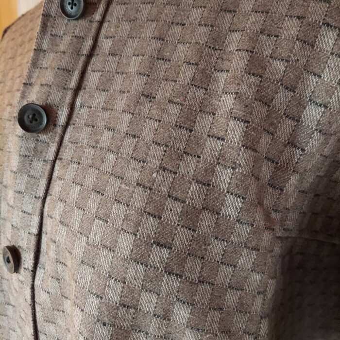 Light Brown With Light Grey Check Pheran - Image 3