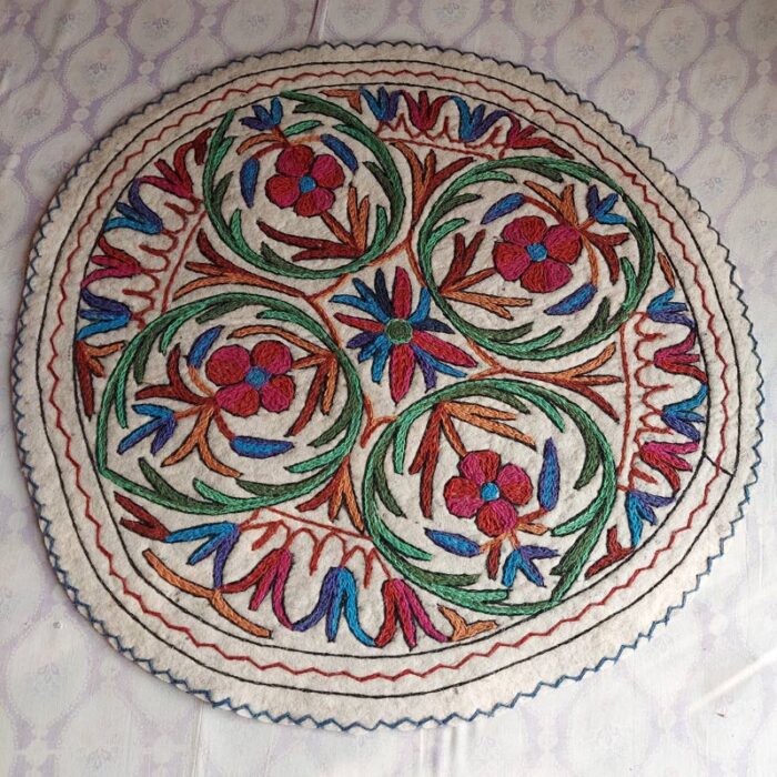 3x3ft Wazul Posh Wool Namda Rug